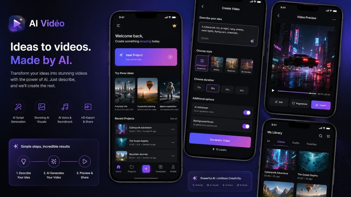 Gerador de Vídeos com IA — IA